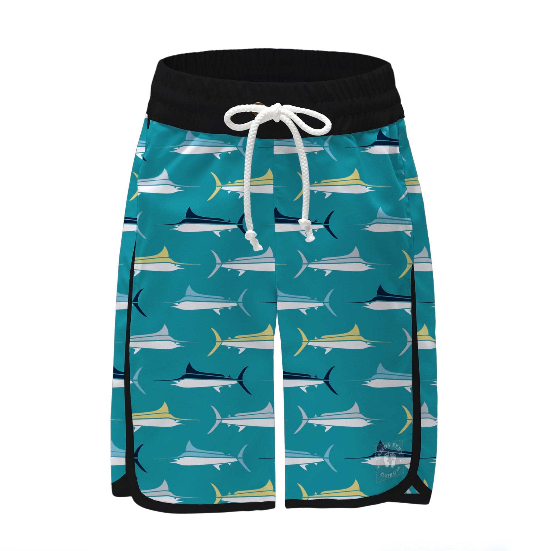 Sandy Feet Australia Board Shorts SWORDFISH FLOTILLA BOARD SHORTS