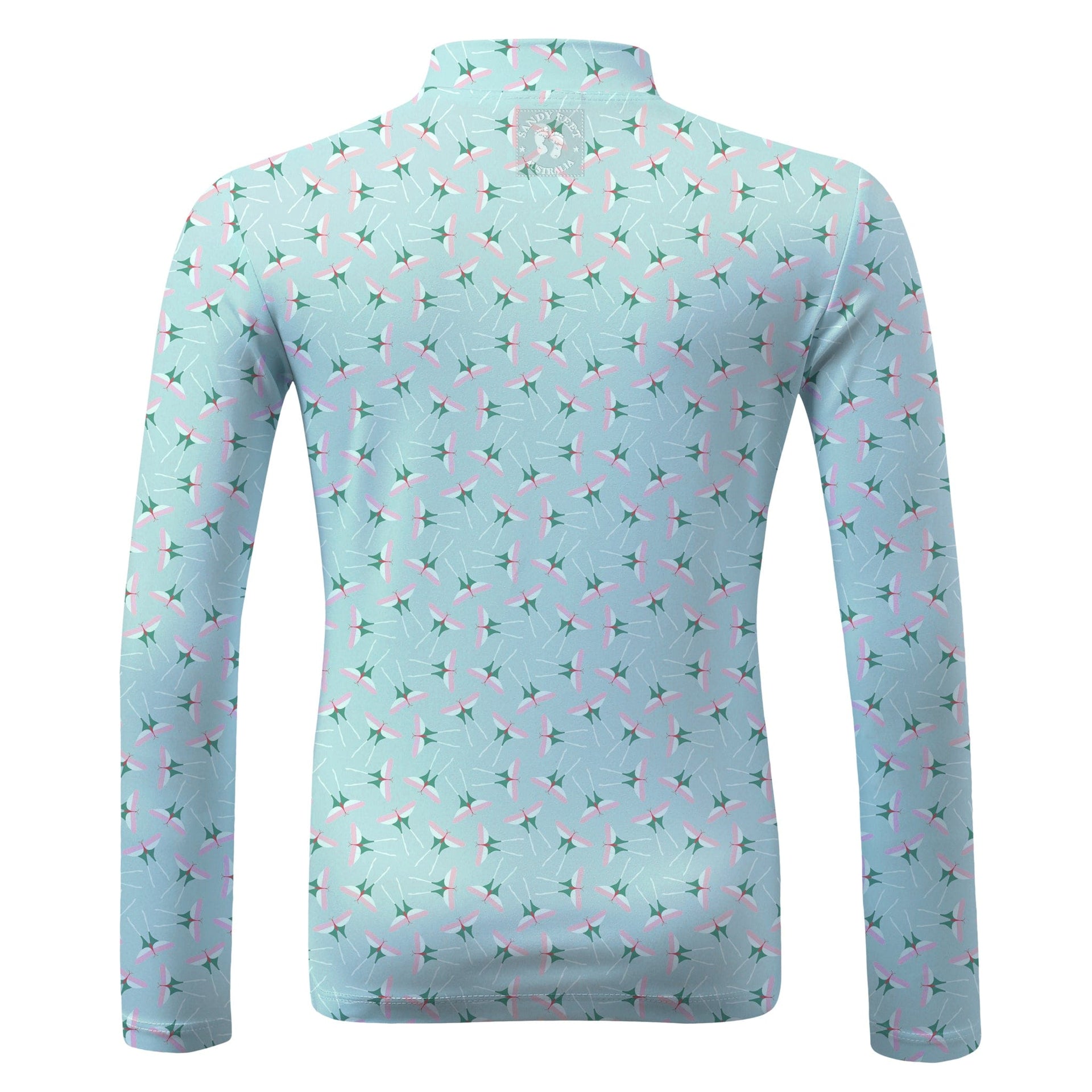 Sandy Feet Australia Long Sleeve Rashie Luna Moth Ballet Long Sleeve Zip Rashie