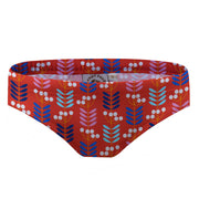 Sandy Feet Australia Bikini Bottom RED RETRO STEMS BIKINI BOTTOMS