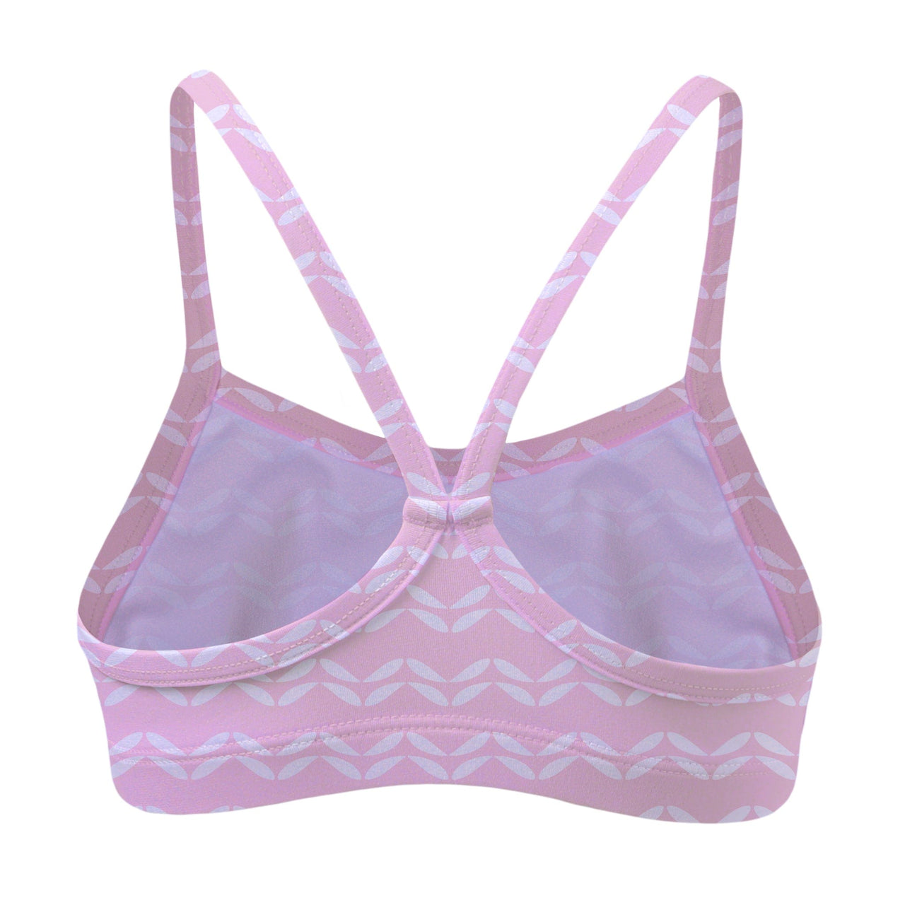 Sandy Feet Australia Bikini Top PINK LEAF CHEVRON BIKINI TOP