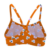 Sandy Feet Australia Bikini Top TANGERINE FLOWER BURST BIKINI TOP