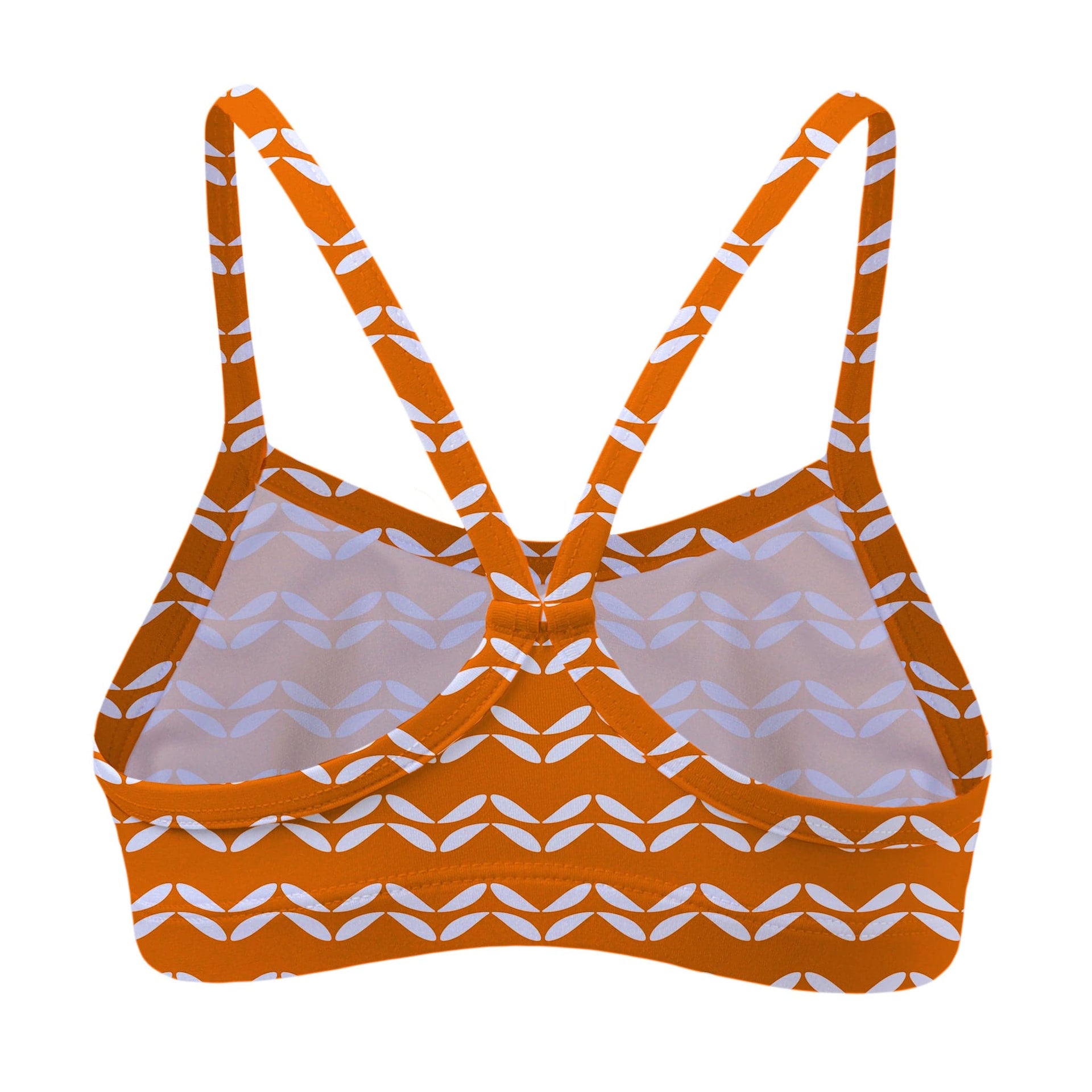 Sandy Feet Australia Bikini Top TANGERINE LEAF CHEVRON BIKINI TOP