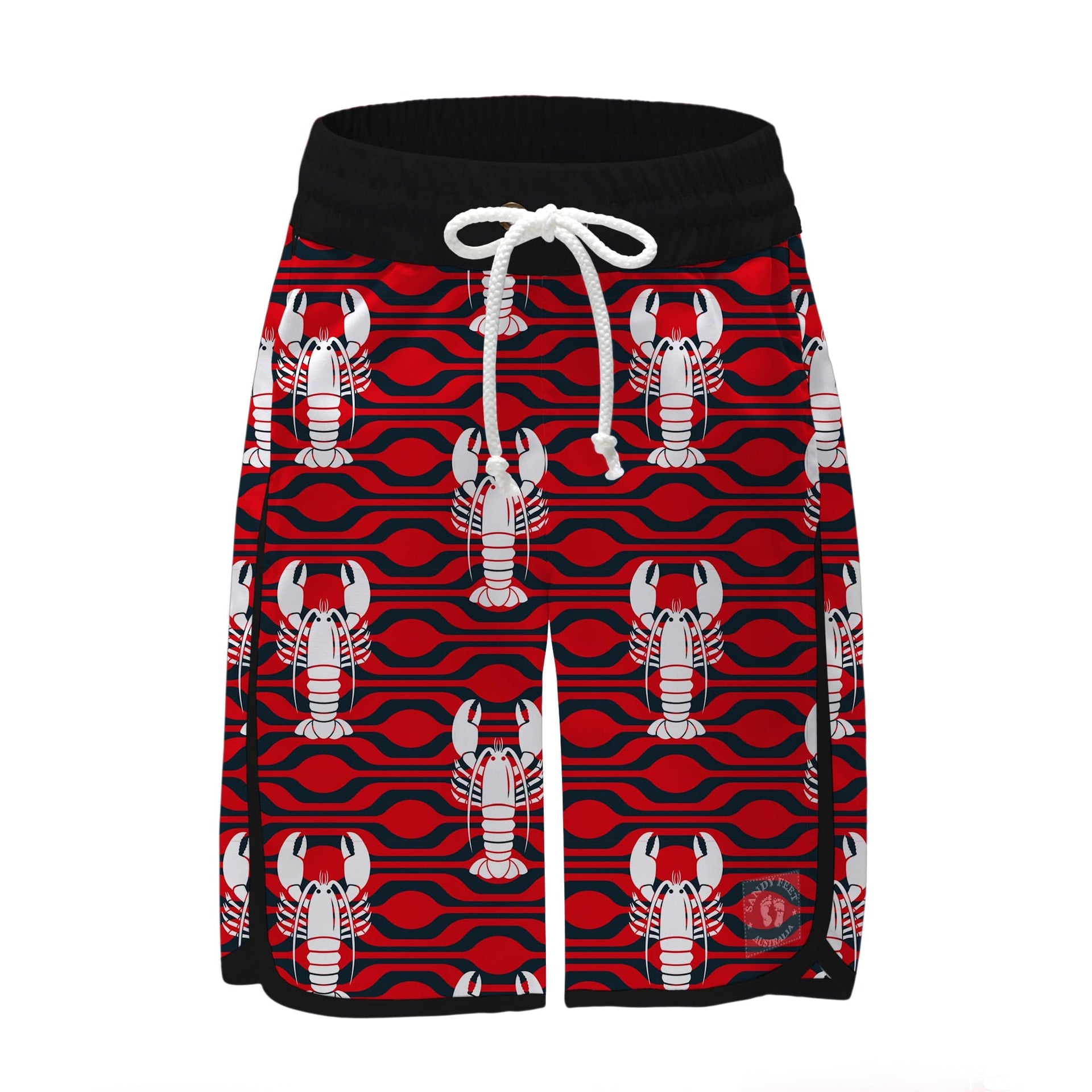 Sandy Feet Australia Board Shorts RED LOBSTER BOARD SHORTS