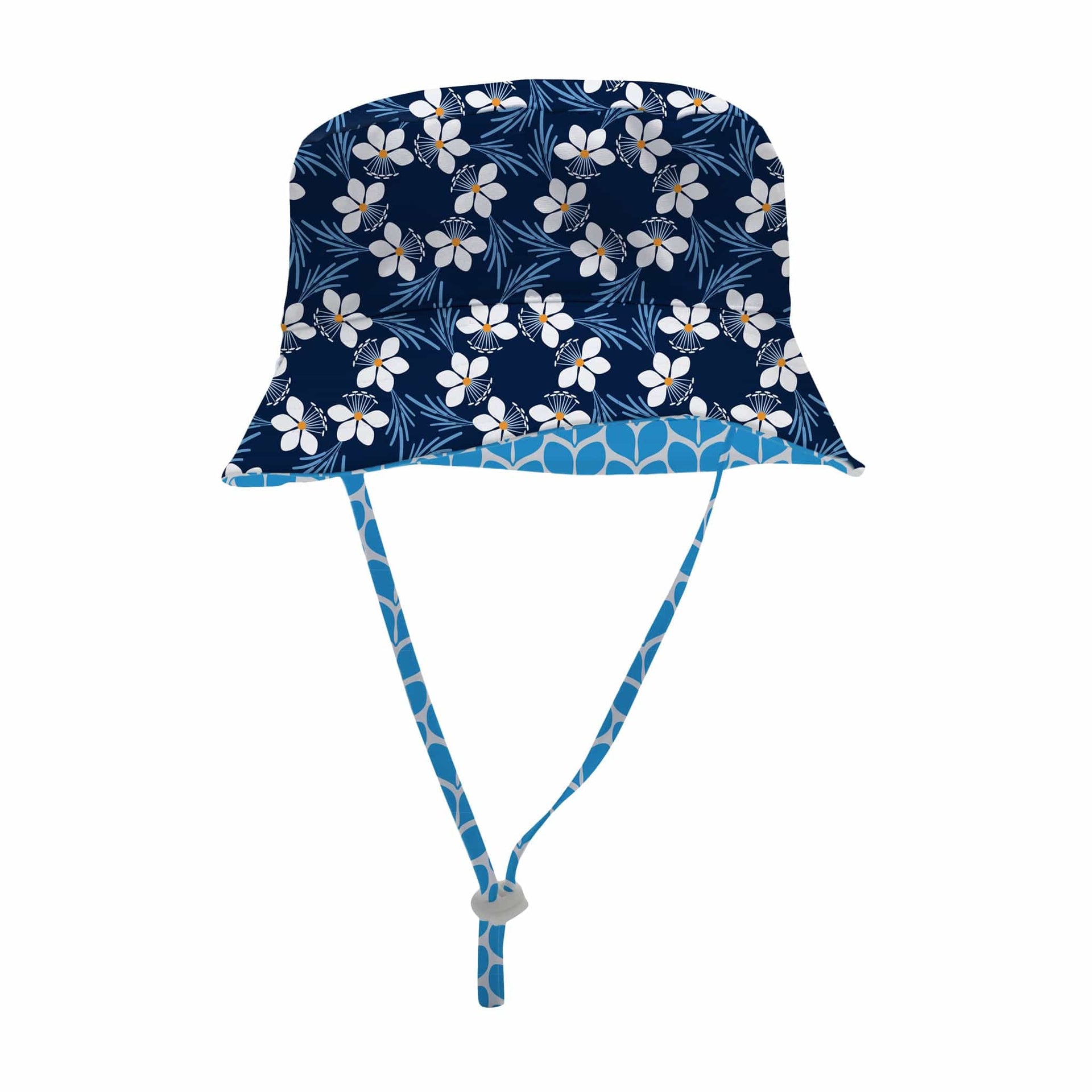 Sandy Feet Australia Hat NAVY BEE SUNSET BLOSSOM REVERSIBLE BUCKET HAT