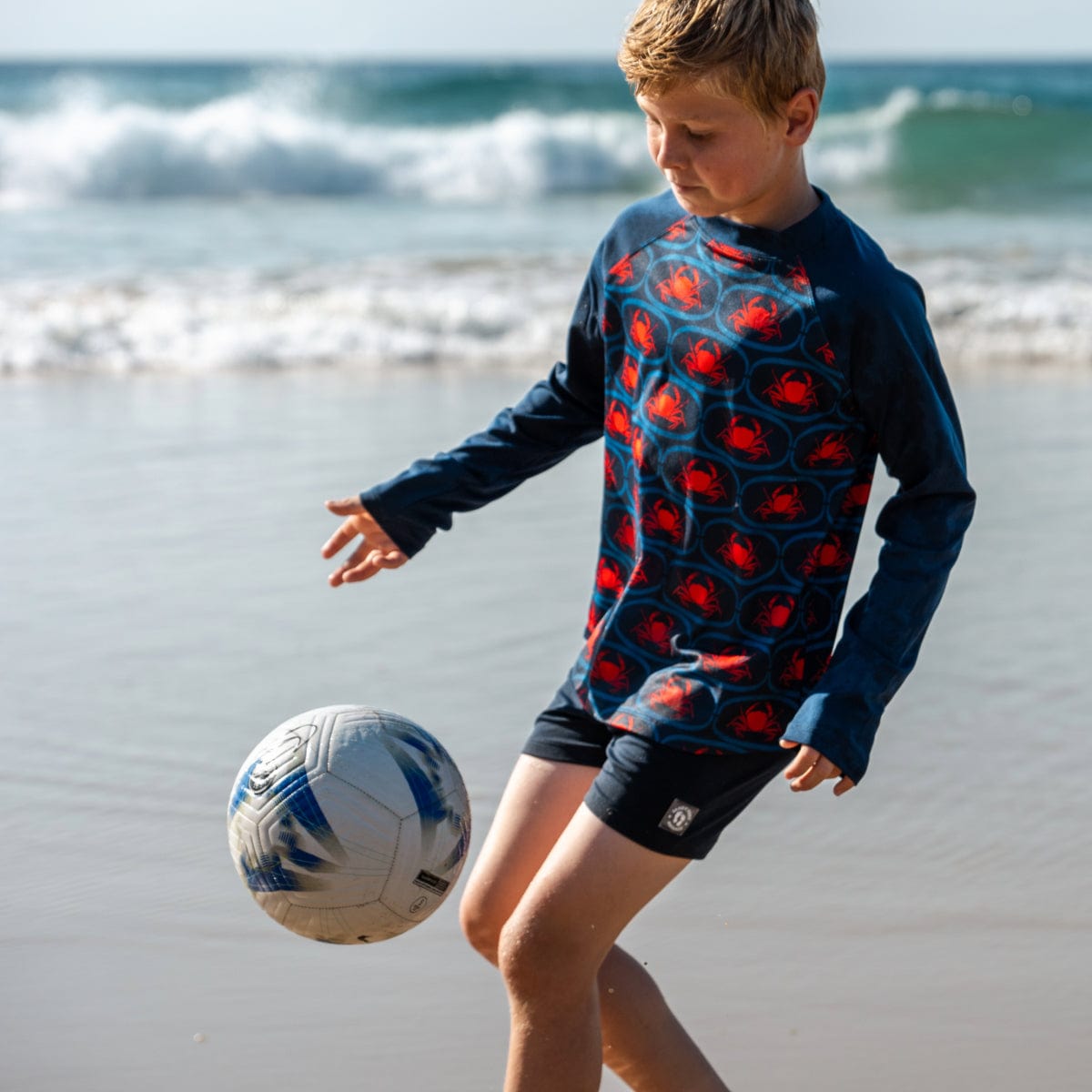 Sandy Feet Australia Long Sleeve Rashie CRABTASTIC LONG SLEEVE RASHIE