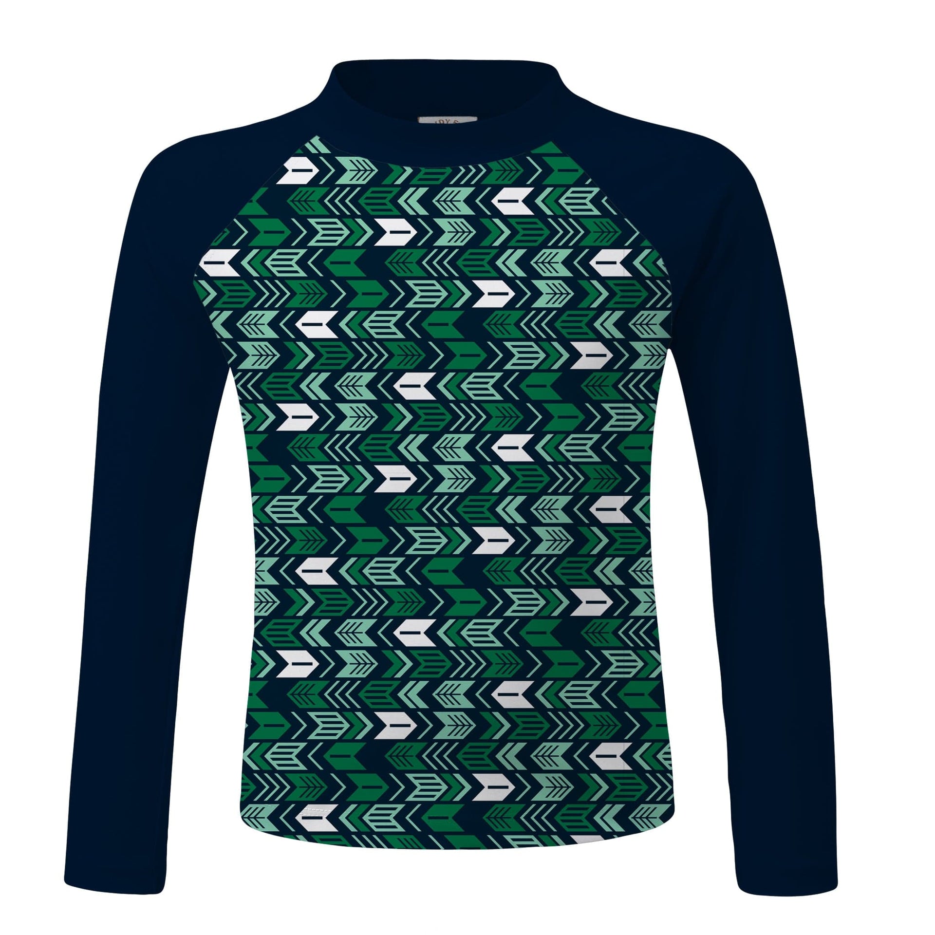 Sandy Feet Australia Long Sleeve Rashie GREEN ARROW LONG SLEEVE RASHIE