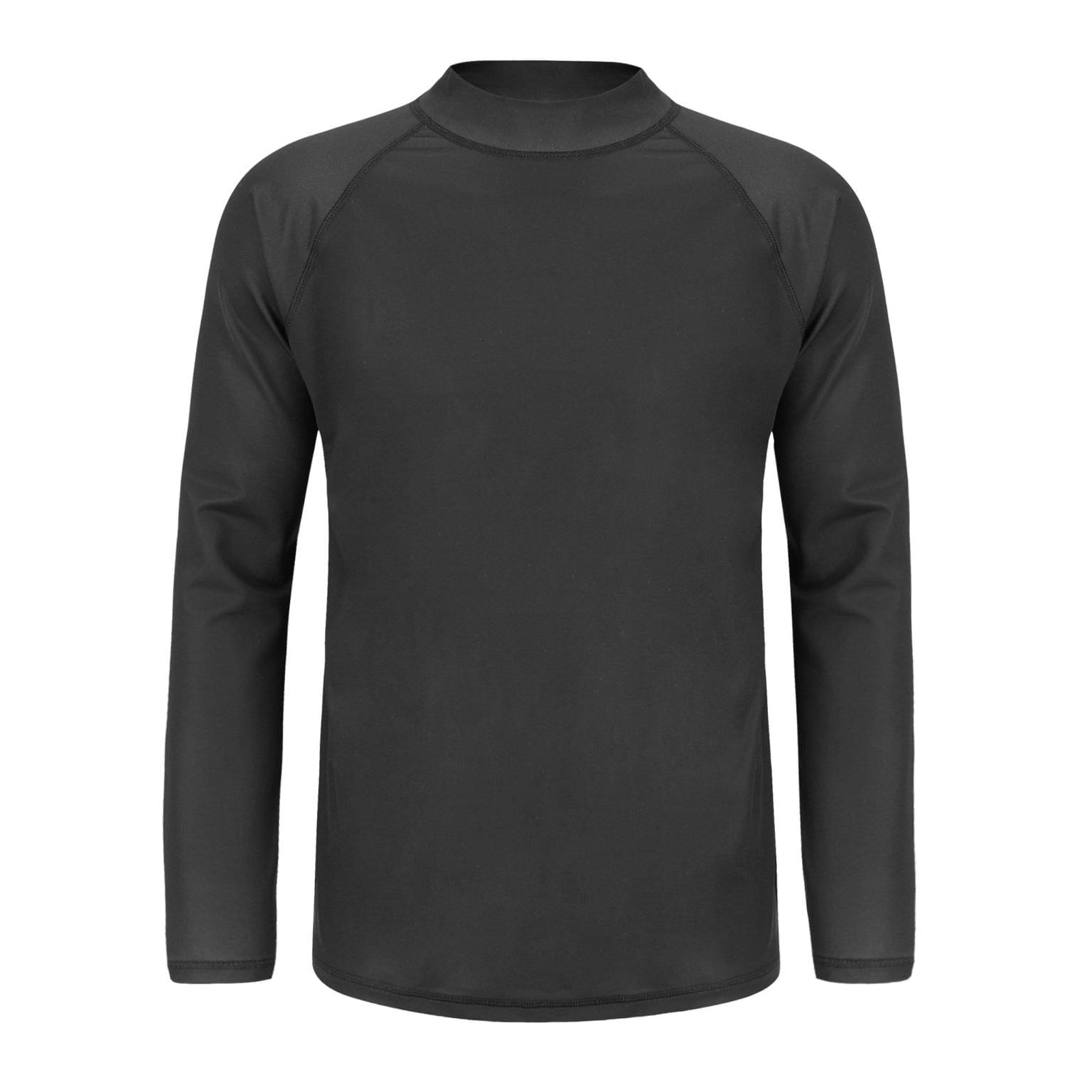 Sandy Feet Australia Long Sleeve Rashie Mens Classic Black Long Sleeve Tee Rashie