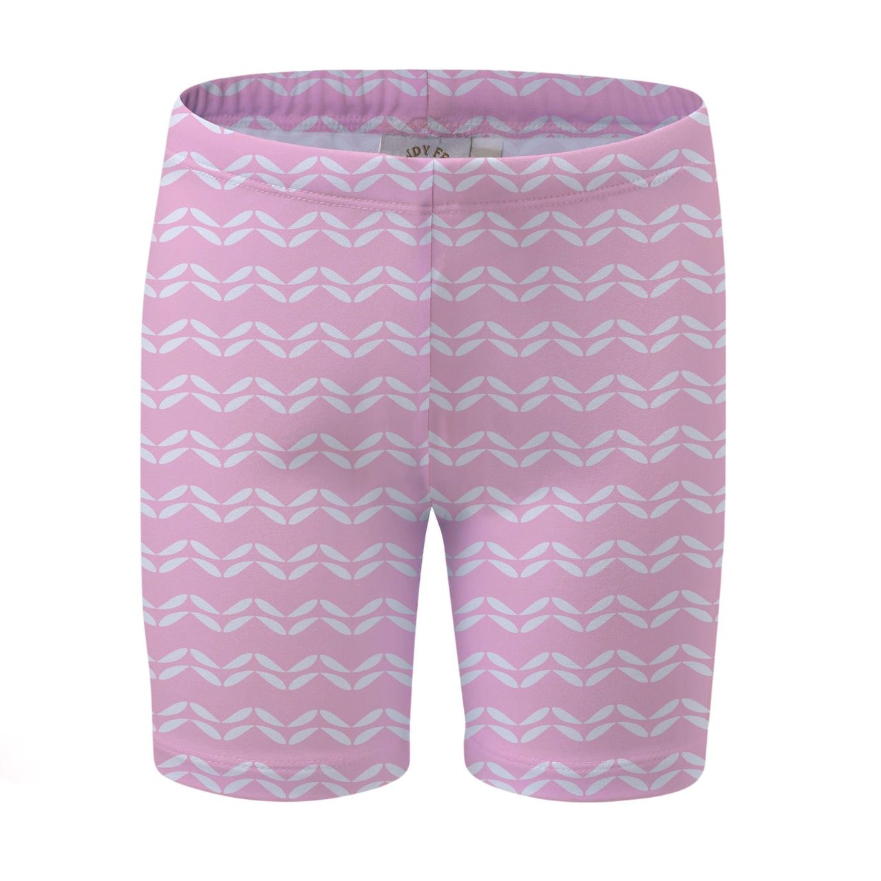 Sandy Feet Australia Long Swim Shorts PINK LEAF CHEVRON LONG SWIM SHORTS