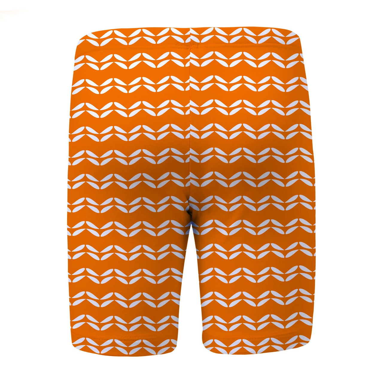 Sandy Feet Australia Long Swim Shorts TANGERINE LEAF CHEVRON LONG SWIM SHORTS