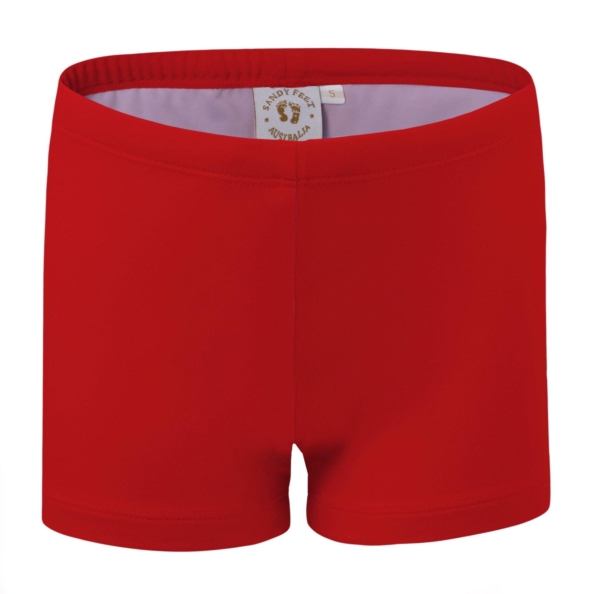 Sandy Feet Australia Swim Shorts LOBSTER RED SWIM SHORTS