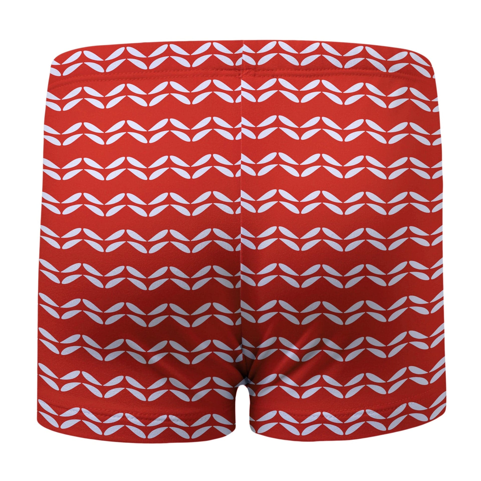 Sandy Feet Australia Swim Shorts RED LEAF CHEVRON SWIM SHORTS