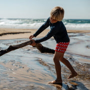 Sandy Feet Australia Swim Shorts RED PENGUIN SWIM SHORTS