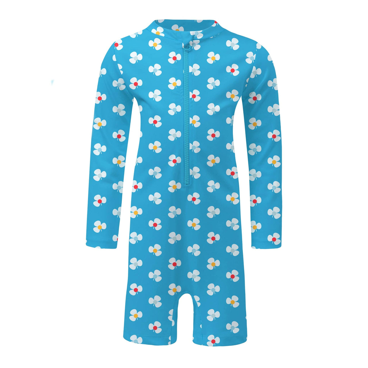 Sandy Feet Australia Toddler Sunsuits AZURE FLOWER BURST TODDLER SUNSUIT