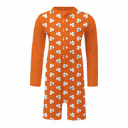 Sandy Feet Australia Toddler Sunsuits TANGERINE FLOWER BURST TODDLER SUNSUIT