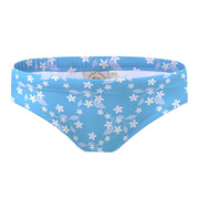 Sandy Feet Australia Bikini Bottoms Blue Flower Vine Bikini Bottoms