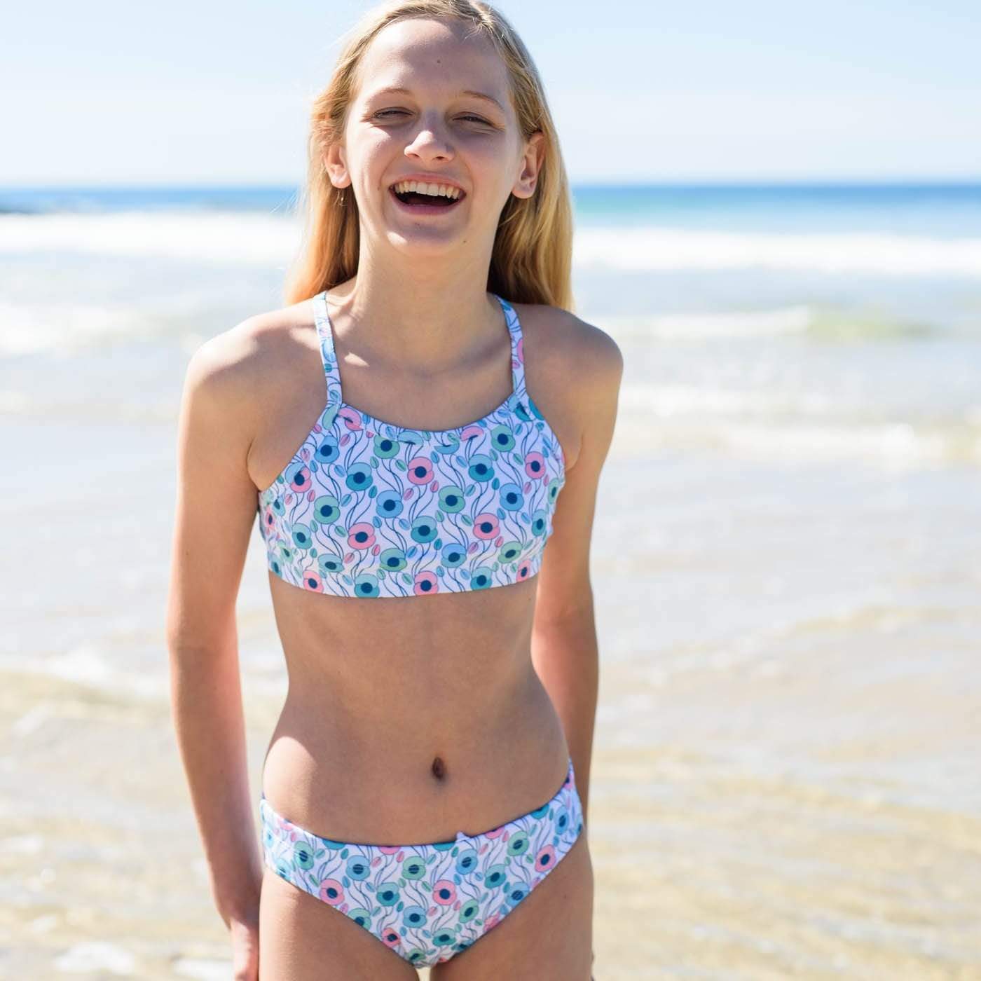 Sandy Feet Australia Bikini Bottoms Girls Poppy Perfection Bikini Bottoms