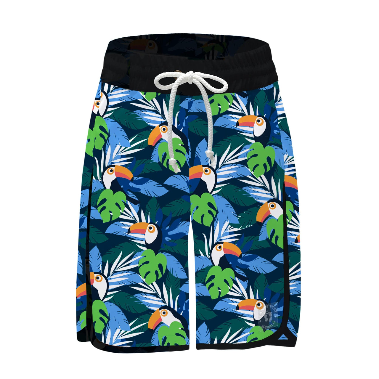 Sandy Feet Australia Board Shorts Toucan Forest Board Shorts