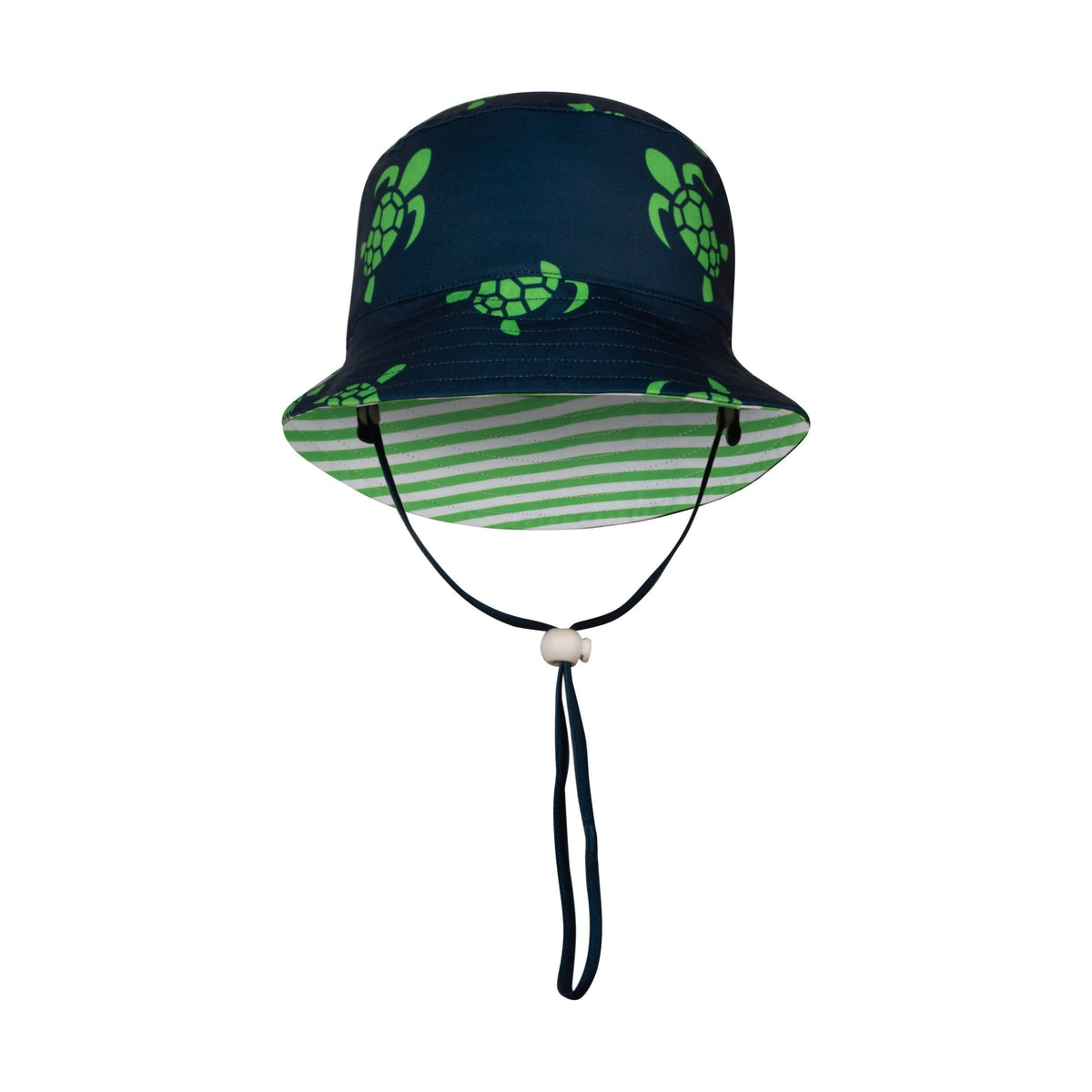 Striped Turtle Reversible Bucket Hat
