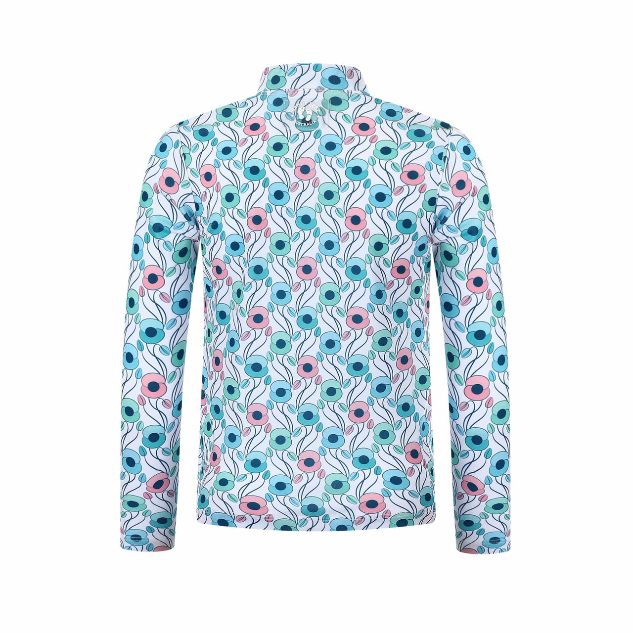 Sandy Feet Australia Long Sleeve Rashie Girls Poppy Perfection Long Sleeve Zip Rashie