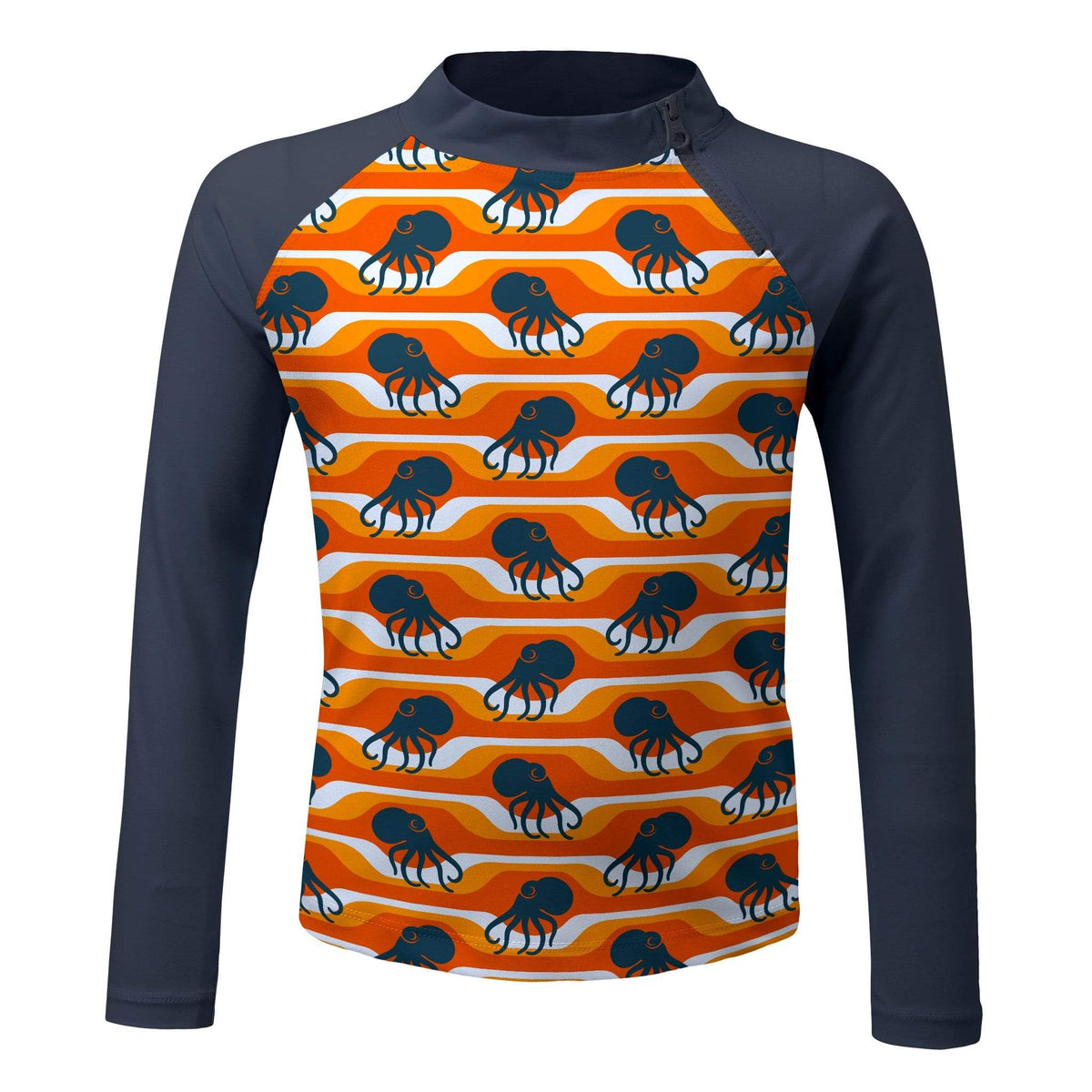 Sandy Feet Australia Long Sleeve Rashie Lava Octopi Long Sleeve Zip Rashie