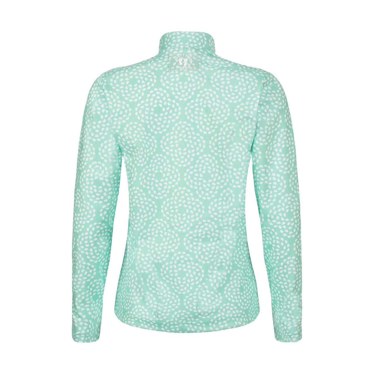MINT FLOWER PEBBLE LONG SLEEVE ZIP RASHIE