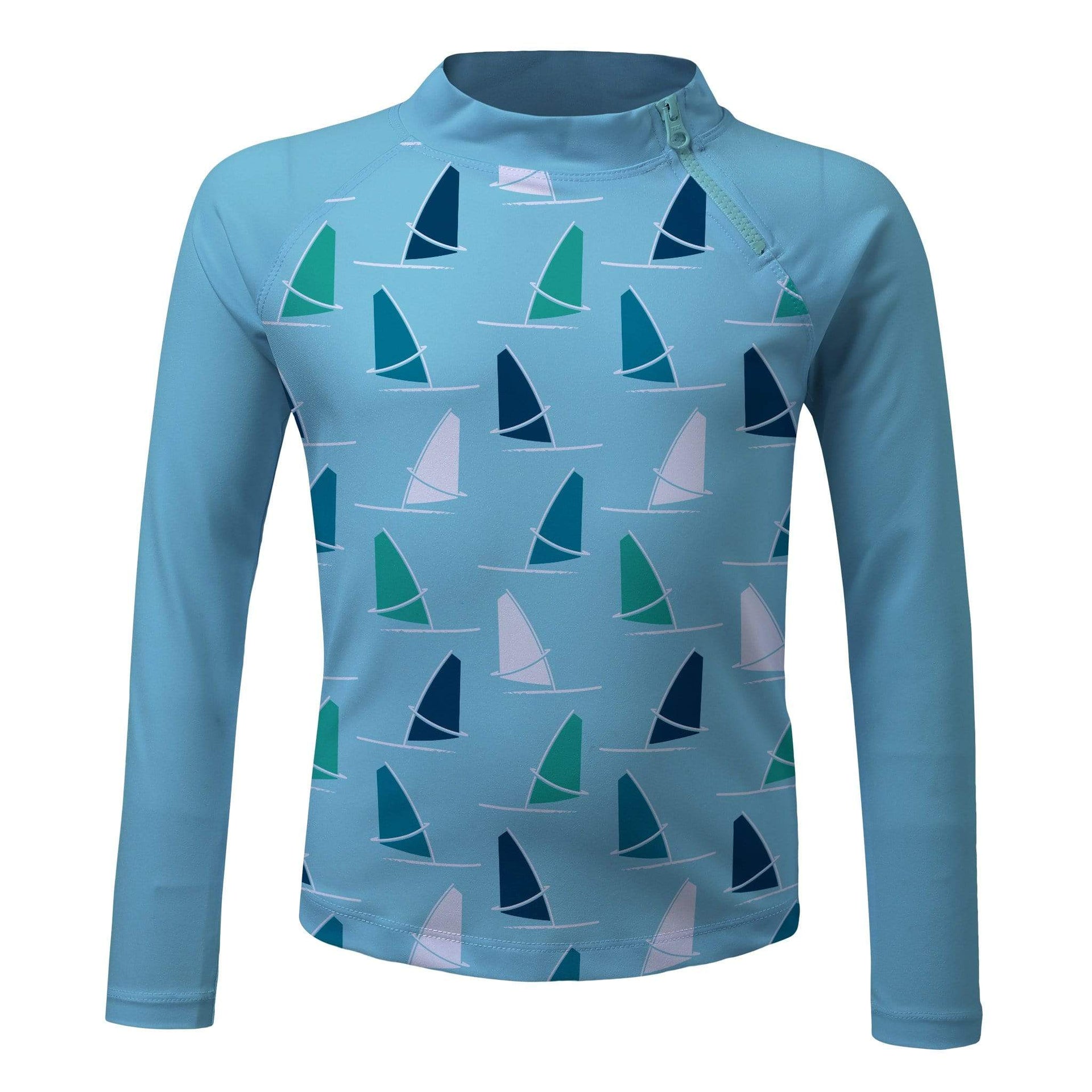 Sandy Feet Australia Long Sleeve Rashie Windsurfer Long Sleeve Zip Rashie