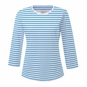 Sandy Feet Australia Long Sleeve Rashie Womens Nautical Stripe 3/4 Sleeve Rashie