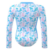 Sandy Feet Australia Long Sleeve Sunsuit Summer Gingko Long Sleeve Sunsuit