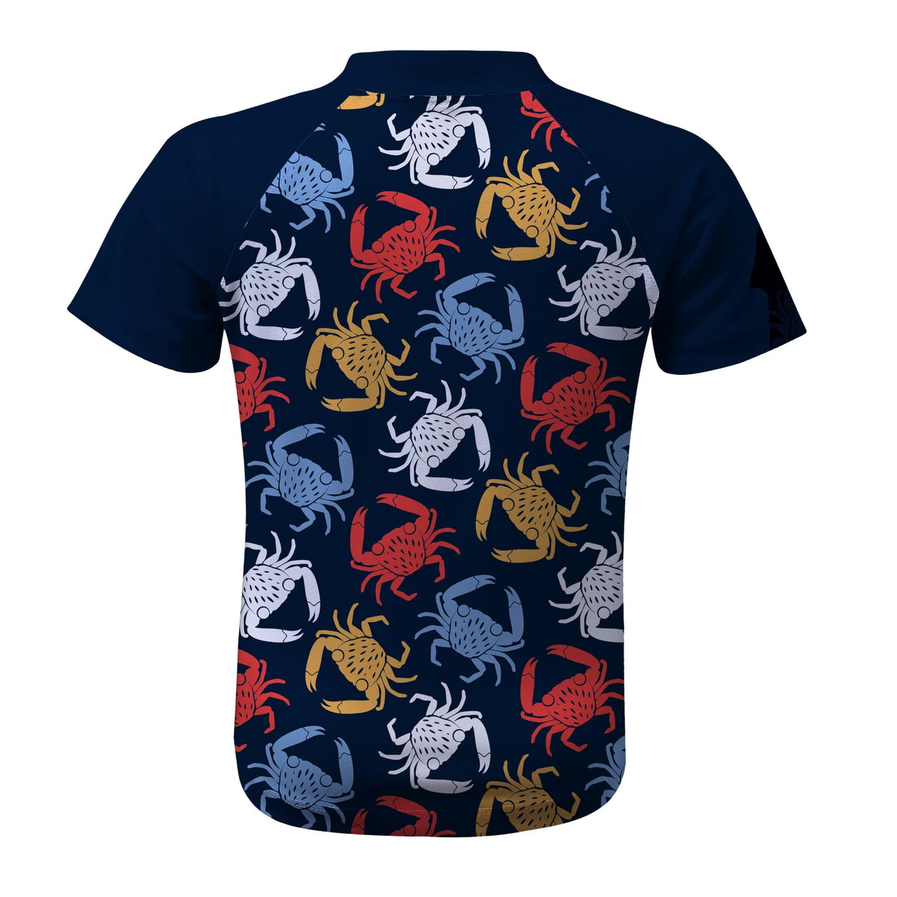 Sandy Feet Australia Short Sleeve Rashie Crazy Crabs Short Sleeve Zip Rashie