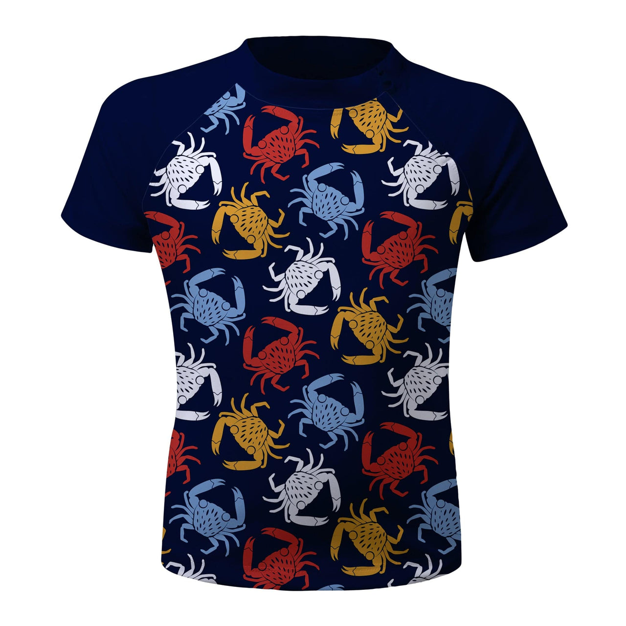 Sandy Feet Australia Short Sleeve Rashie Crazy Crabs Short Sleeve Zip Rashie