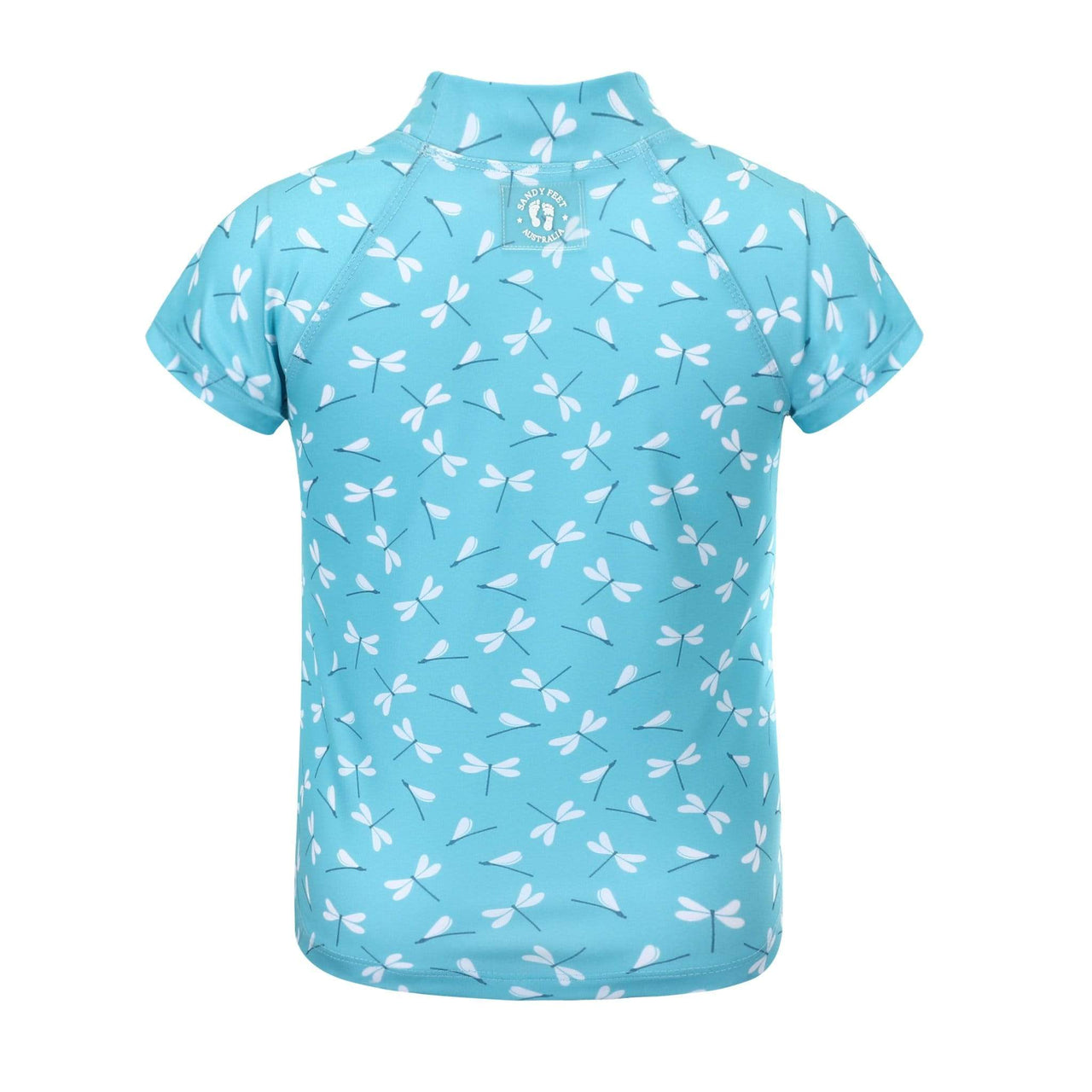 Sandy Feet Australia Short Sleeve Rashie Girls Dragon Fly Dance Short Sleeve Rashie
