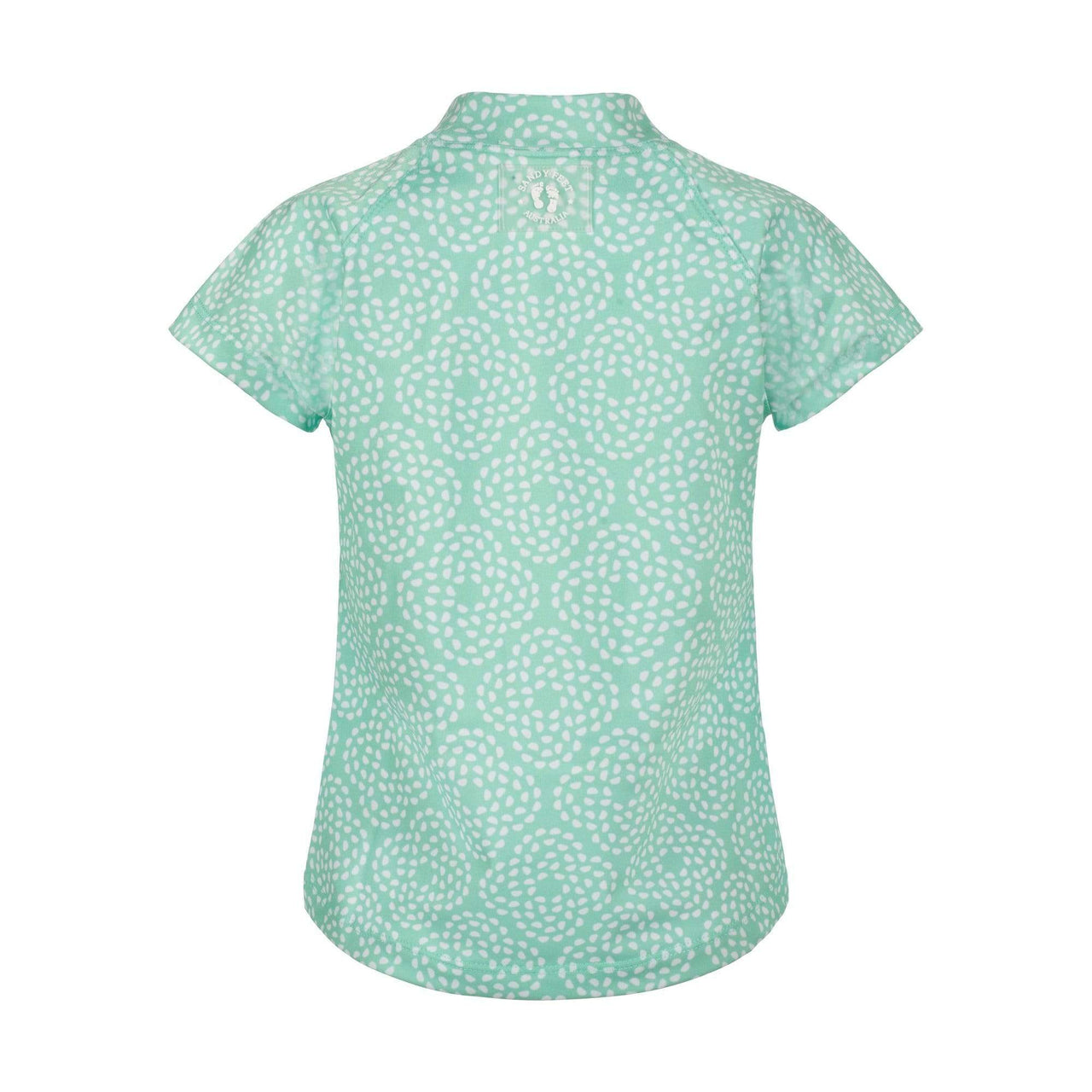 MINT FLOWER PEBBLE SHORT SLEEVE RASHIE