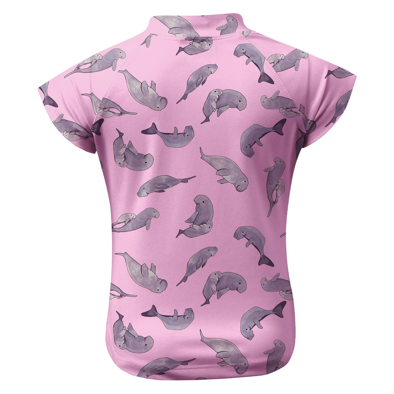 Sandy Feet Australia Short Sleeve Rashie Pink Dugong Short Sleeve Rashie