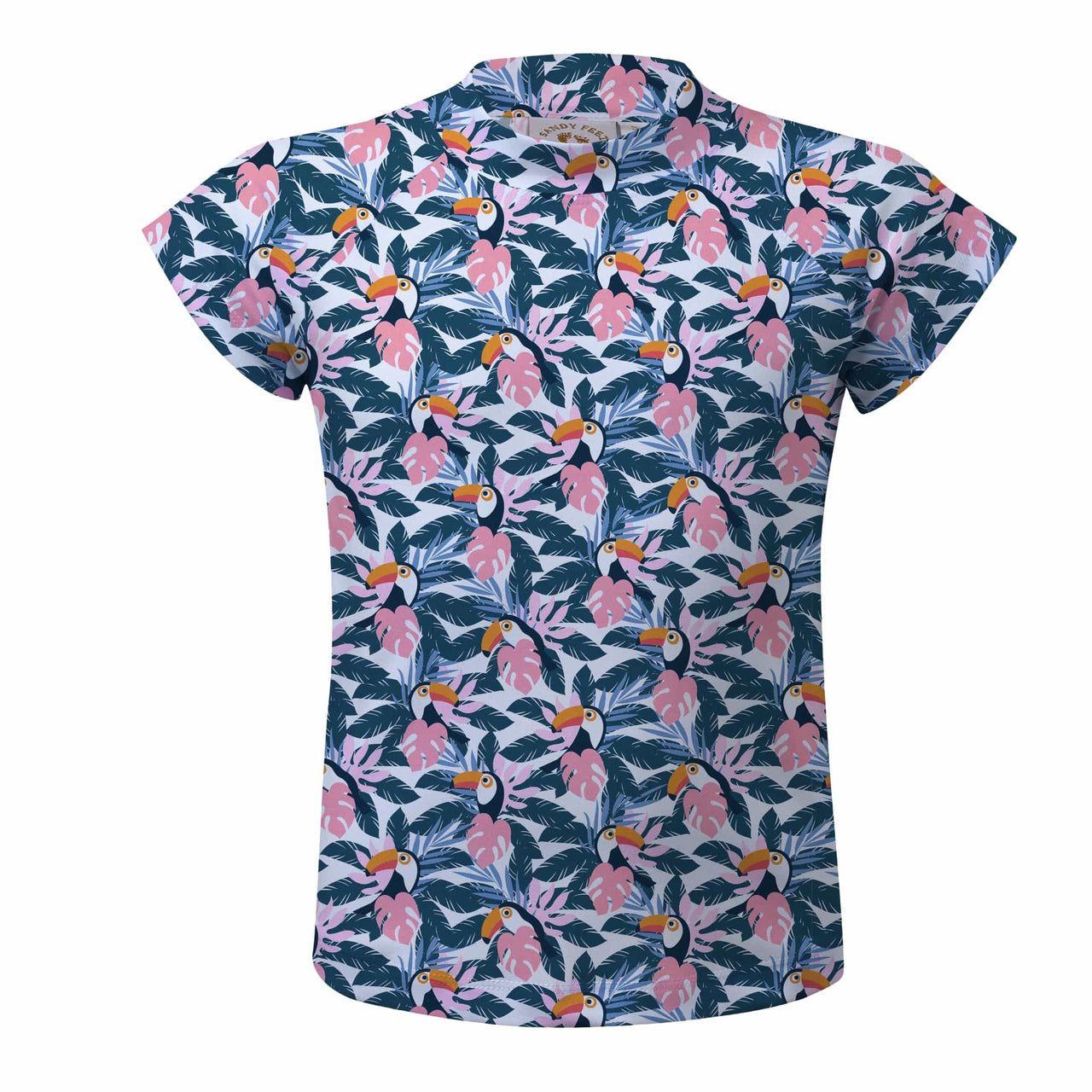 Sandy Feet Australia Short Sleeve Rashie Toucan Lagoon Short Sleeve Rashie