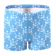 Sandy Feet Australia Swim Shorts Blue Flower Vine Swim Shorts