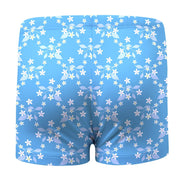 Sandy Feet Australia Swim Shorts Blue Flower Vine Swim Shorts