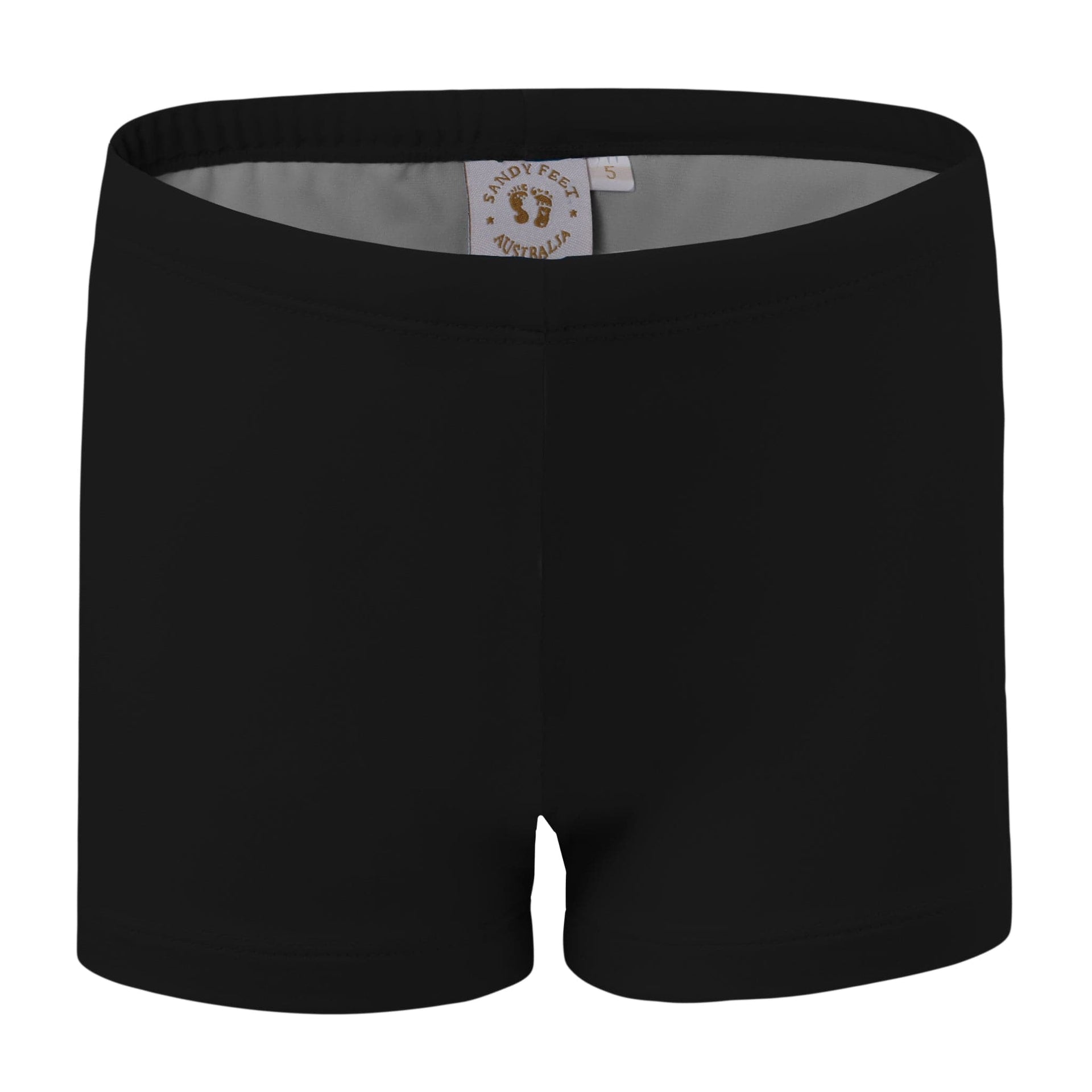 Sandy Feet Australia Swim Shorts Classic Black Swim Shorts