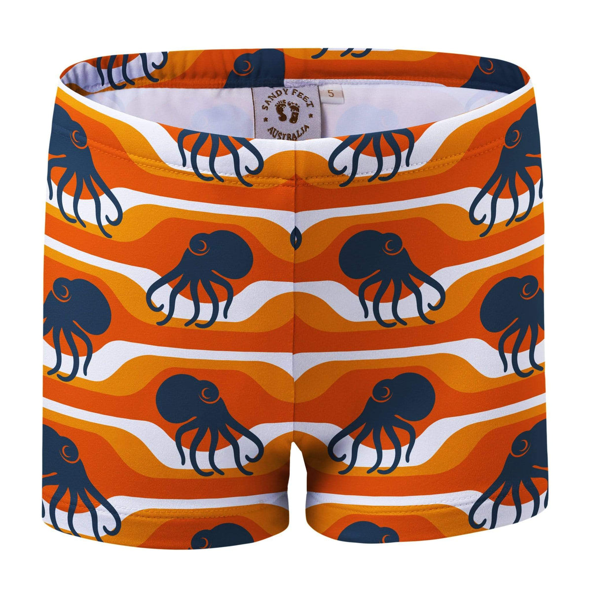 Sandy Feet Australia Swim Shorts Lava Octopi Swim Shorts
