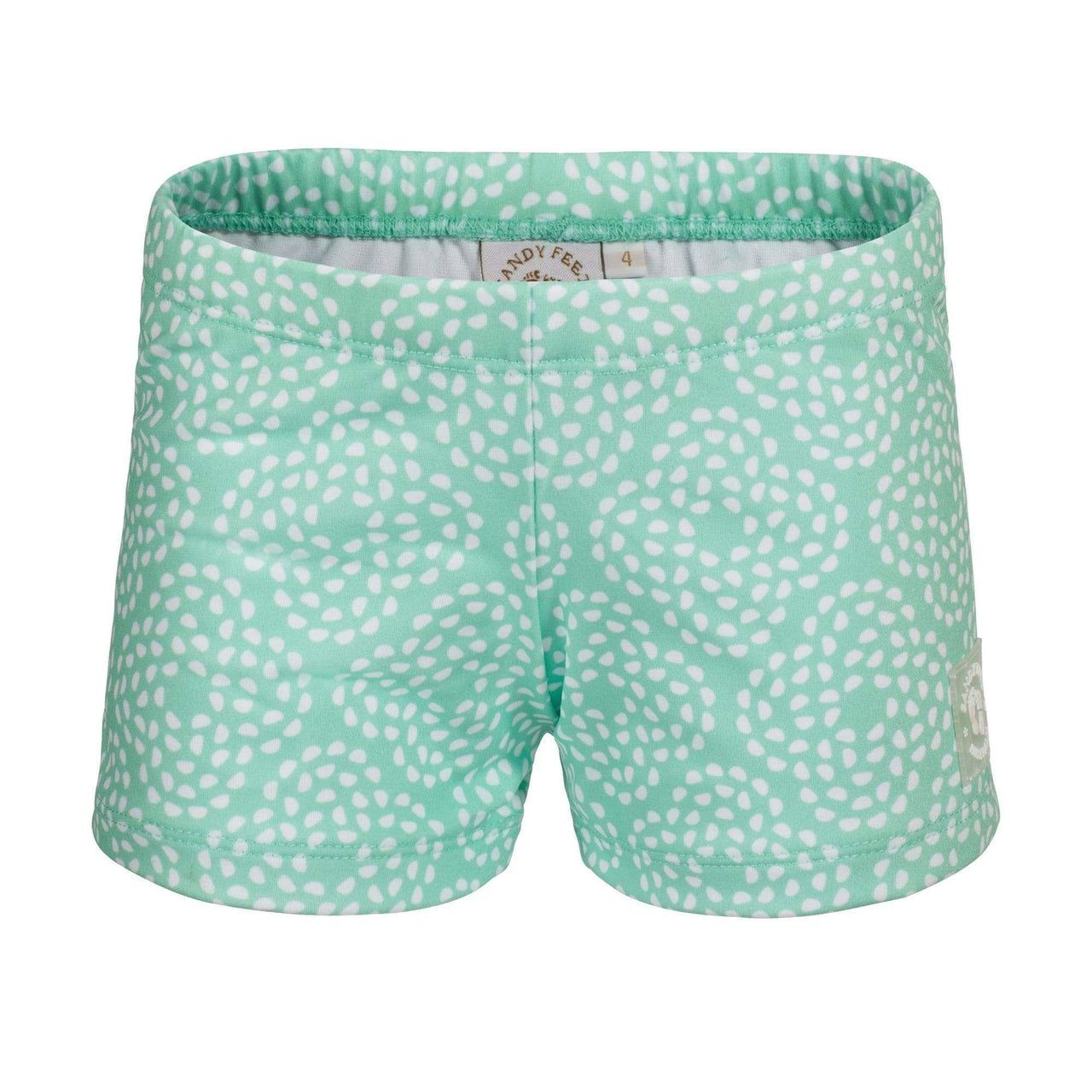 MINT FLOWER PEBBLE SWIM SHORTS