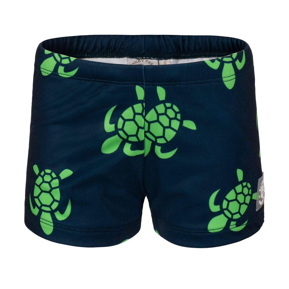 NAVY TURTLE BALE SWIM SHORTS