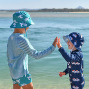 Sandy Feet Australia Toddler Sunsuits Navy Pelican Scoop Toddler Sunsuit